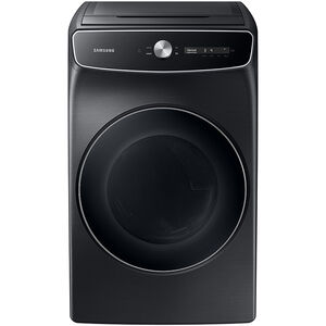 Samsung 27 in. 7.5 cu. ft. Smart Gas Dryer with FlexDry, Super Speed Dry, Sanitize & Steam Cycle - Brushed Black, , hires