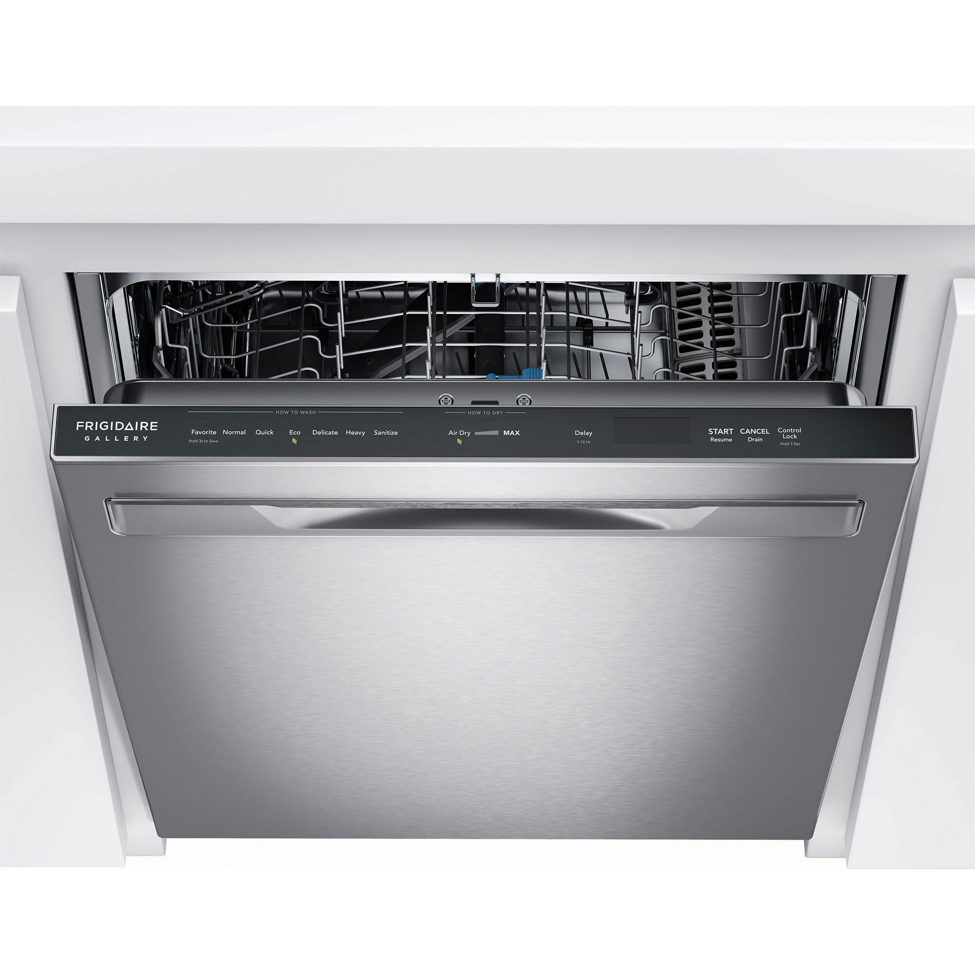 Frigidaire Gallery 24 in. Built-In Dishwasher with Top Control, 47 dBA  Sound Level, 14 Place Settings, 7 Wash Cycles & Sanitize Cycle - Stainless 
