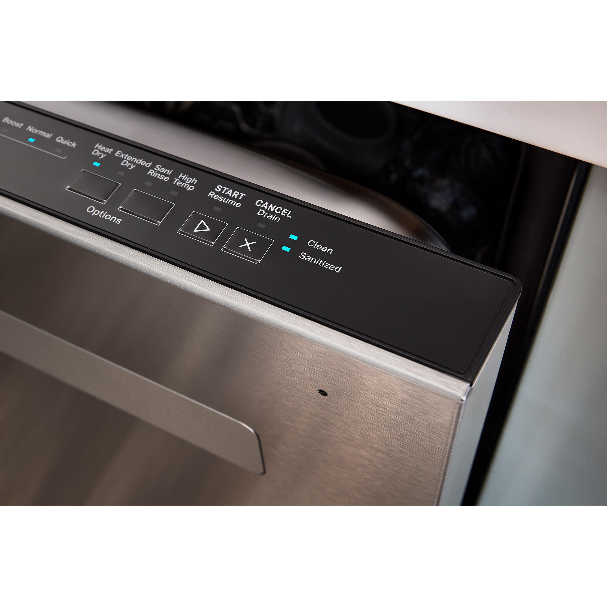 Whirlpool 24 in. Built-In Dishwasher with Top Control, 51 dBA Sound Level,  14 Place Settings, 4 Wash Cycles & Sanitize Cycle - Stainless Steel
