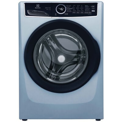 Electrolux 400 Series 27 in. 4.5 cu. ft. Stackable Front Load Washer with LuxCare Wash, Sanitize & Steam Cycle - Glacier Blue | ELFW7437AG