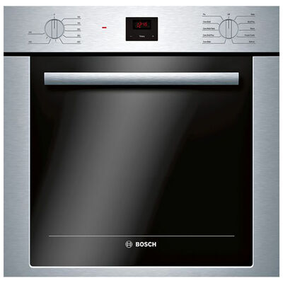 Bosch 500 Series 24" 2.8 Cu. Ft. Electric Wall Oven with True European Convection - Stainless Steel | HBE5453UC
