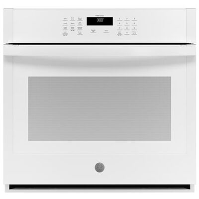 GE 30" 5.0 Cu. Ft. Electric Smart Wall Oven with Self Clean - White | JTS3000DNWW