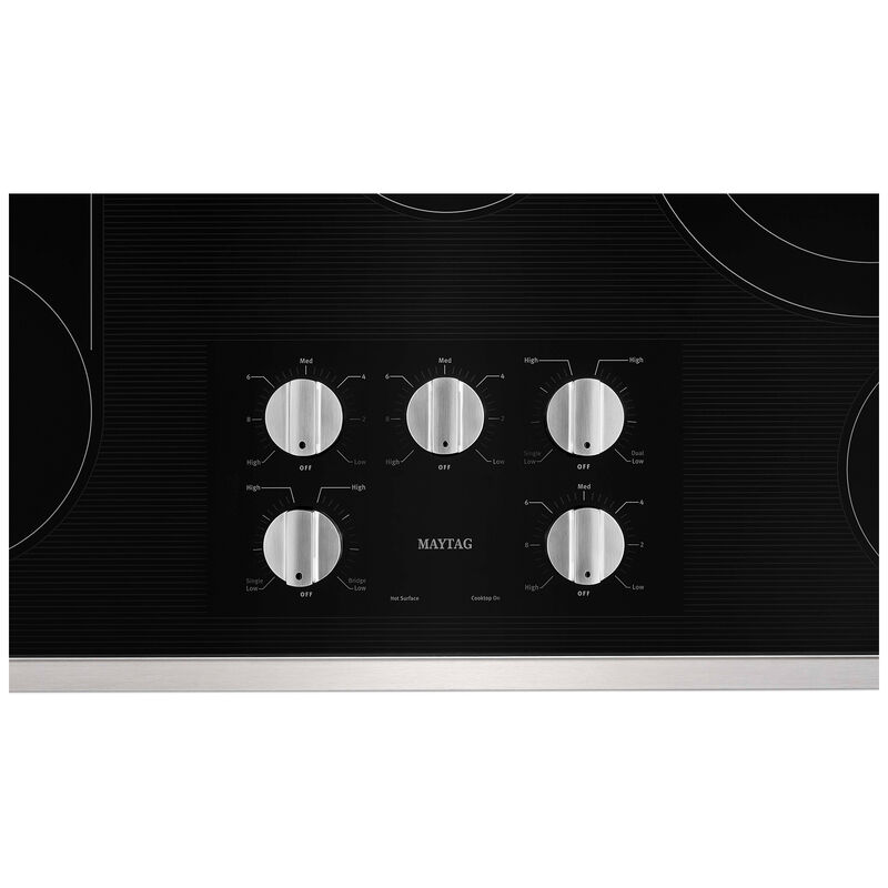 Maytag - MEC8836HS - 36-Inch Electric Cooktop with Reversible Grill and  Griddle-MEC8836HS