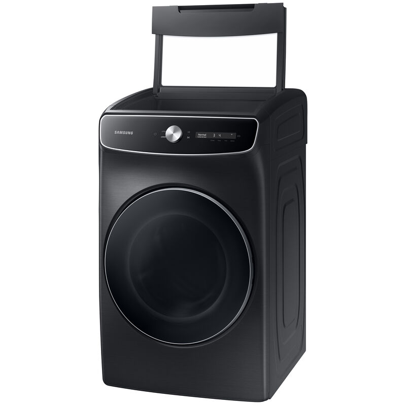 Samsung 27 in. 7.5 cu. ft. Smart Gas Dryer with FlexDry, Super Speed Dry, Sanitize & Steam Cycle - Brushed Black, , hires