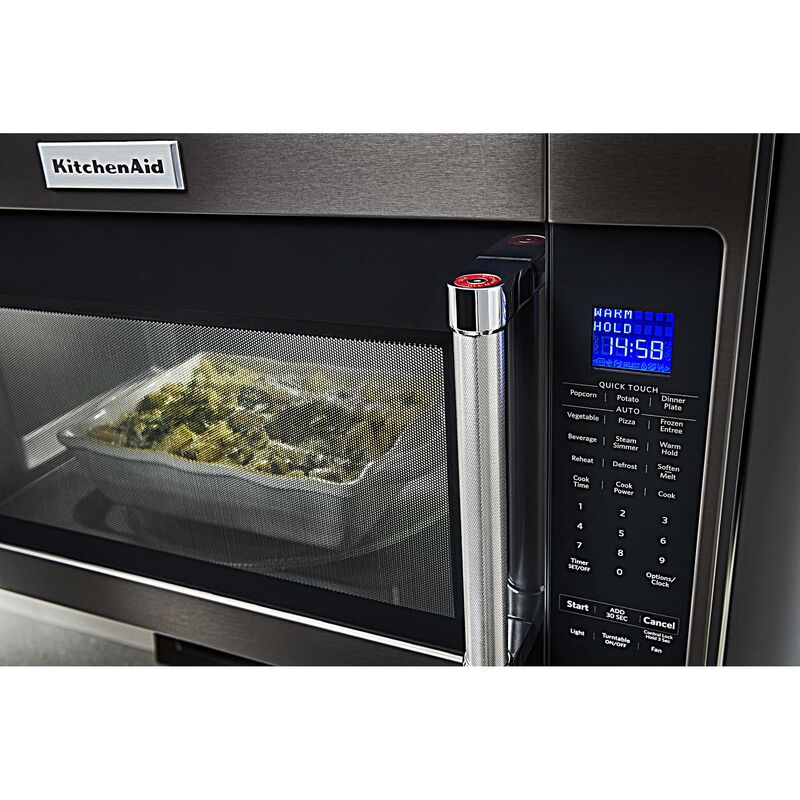 KitchenAid® 1.9 Cu. Ft. PrintShield™ Black Stainless Steel Over The Range  Microwave, East Coast Appliance