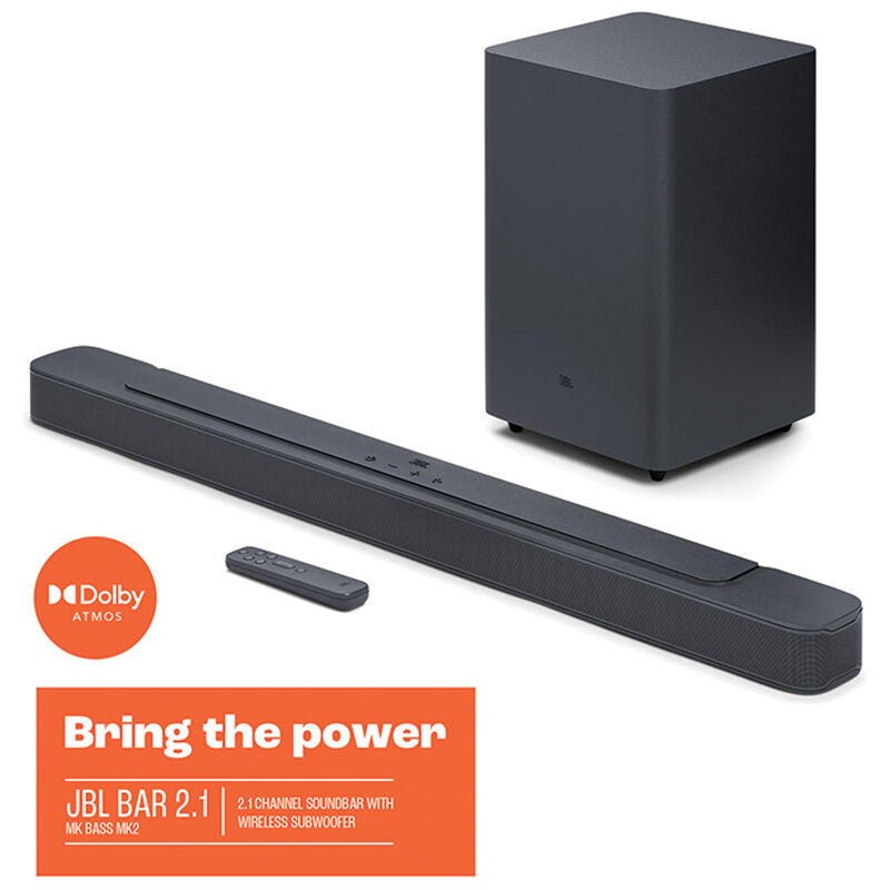 JBL - 2.1ch Soundbar with Wireless Subwoofer - Black