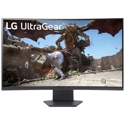 LG 32'' UltraGear Full HD 180Hz 1ms AMD FreeSync HDR10 1000R Curved Gaming Monitor | 32GS60QC-B