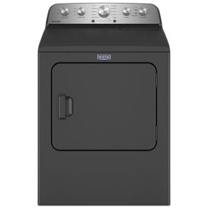 Maytag 29 in. 7.0 cu. ft. Gas Dryer with Steam Cycle & Sensor Dry - Volcano Black, Volcano Black, hires