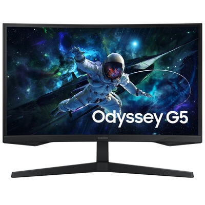 Samsung - 27" Odyssey 1000R Curved QHD 165Hz 1ms AMD FreeSync Gaming Monitor (DP, HDMI) - Black | LS27CG552ENX