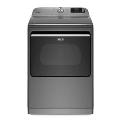 Maytag 27 in. 7.4 cu. ft. Smart Electric Dryer with Extra Power Button, Sensor Dry, Sanitize & Steam Cycle - Metallic Slate | MED7230HC