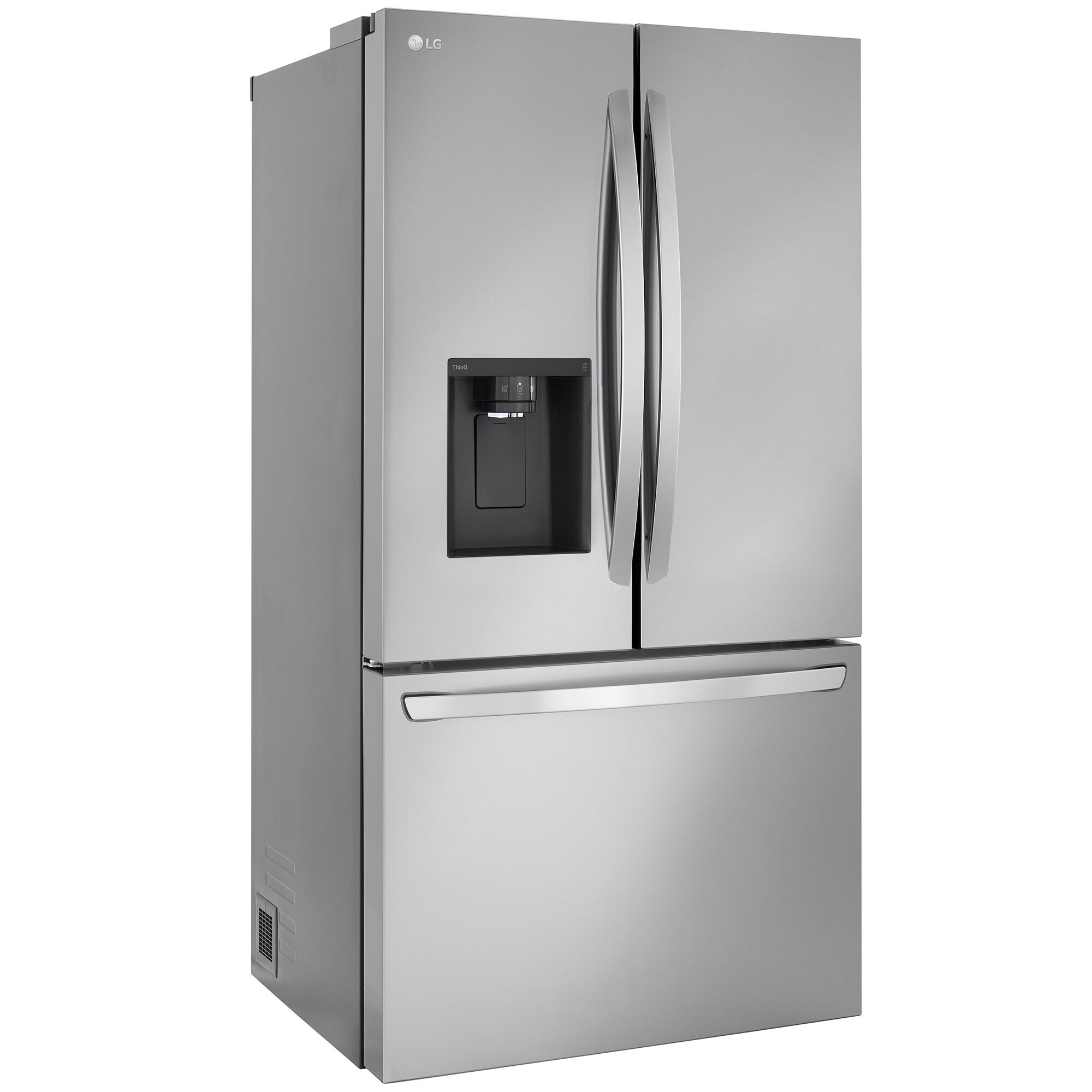 LG 36 in. 25.5 cu. ft. Smart Counter Depth French Door Refrigerator with  External Ice & Water Dispenser - PrintProof Stainless Steel