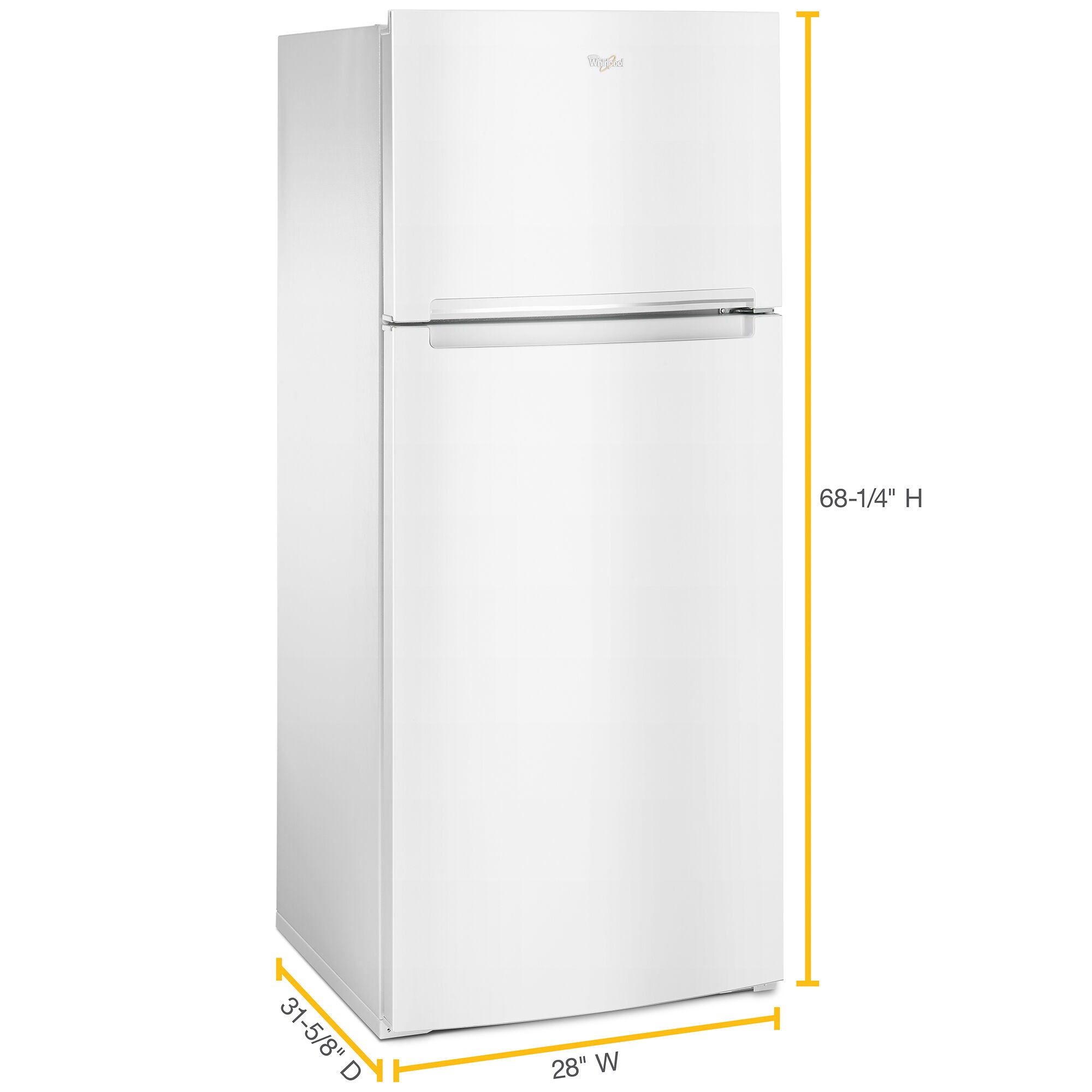 Whirlpool 28 in. 18.0 cu. ft. Top Freezer Refrigerator - White