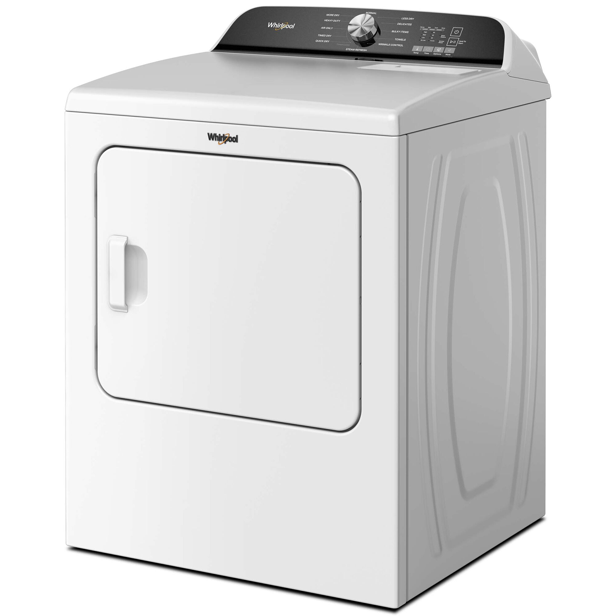 Whirlpool 29 in. 7.0 cu. ft. Electric Dryer with Wrinkle Shield Option,  Steam Cycle & Sensor Dry - White