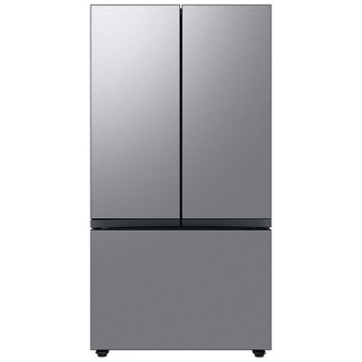 Samsung Bespoke 36 in. 24.0 cu. ft. Smart Counter Depth French Door Refrigerator with Beverage Center & Internal Water Dispenser - Stainless Steel | RF24BB6600QL