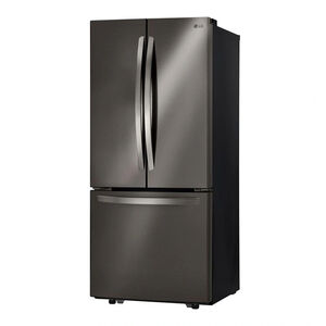 LG 30 in. 21.8 cu. ft. French Door Refrigerator - Black Stainless Steel, Black Stainless, hires