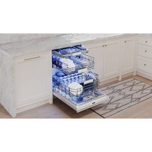 Thermador Star Sapphire 24 in. Smart Built-In Dishwasher with Top Control, 42 dBA Sound Level, 16 Place Settings, 9 Wash Cycles & Sanitize Cycle - Stainless Steel, Stainless Steel, hires