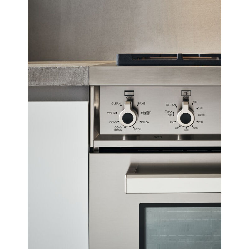 Bertazzoni Professional Series 36 in. 5.9 cu. ft. Convection Oven Freestanding LP Gas Dual Fuel Range with 5 Sealed Burners - Stainless Steel, , hires