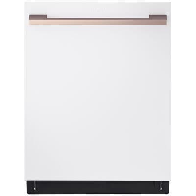 LG Studio 24 in. Smart Built-In Dishwasher with Top Control, 40 dBA Sound Level, 15 Place Settings & 10 Wash Cycles - Essence White | SDWB24W3