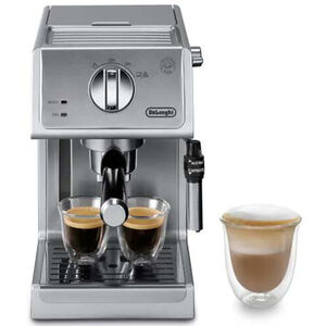 DE'LONGHI BLACK & SILVER COMBINATION COFFEE MAKER AND ESPRESSO MACHINE -  household items - by owner - housewares sale