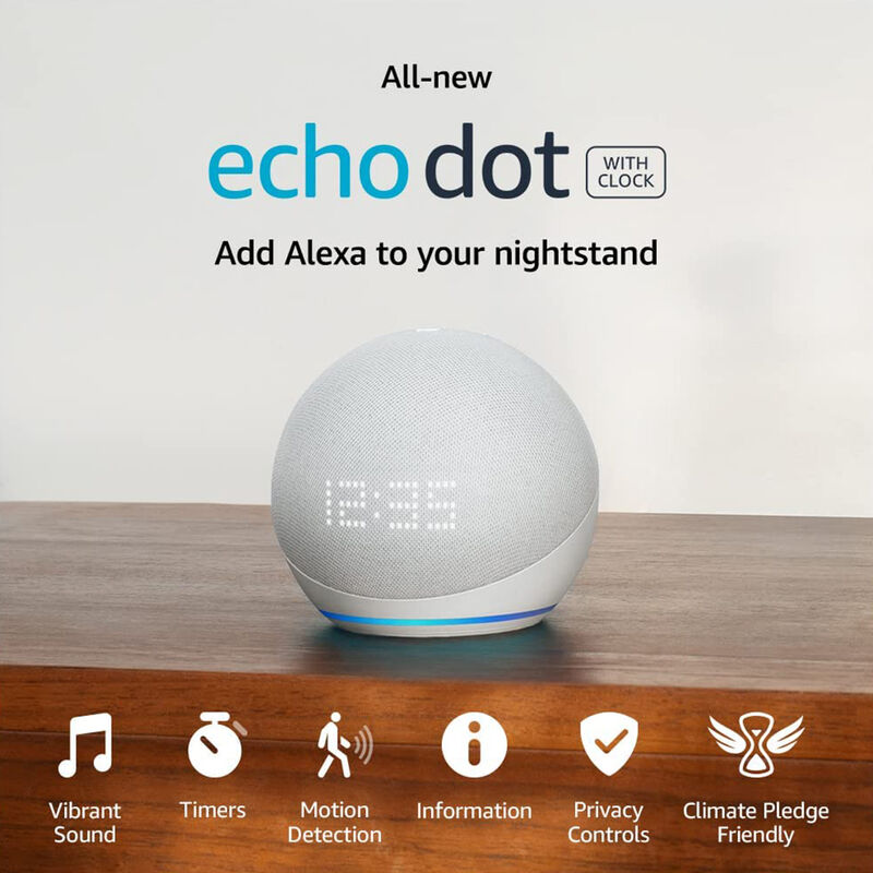 Review: 's Echo Dot with Clock -- the 5th gen smart speaker