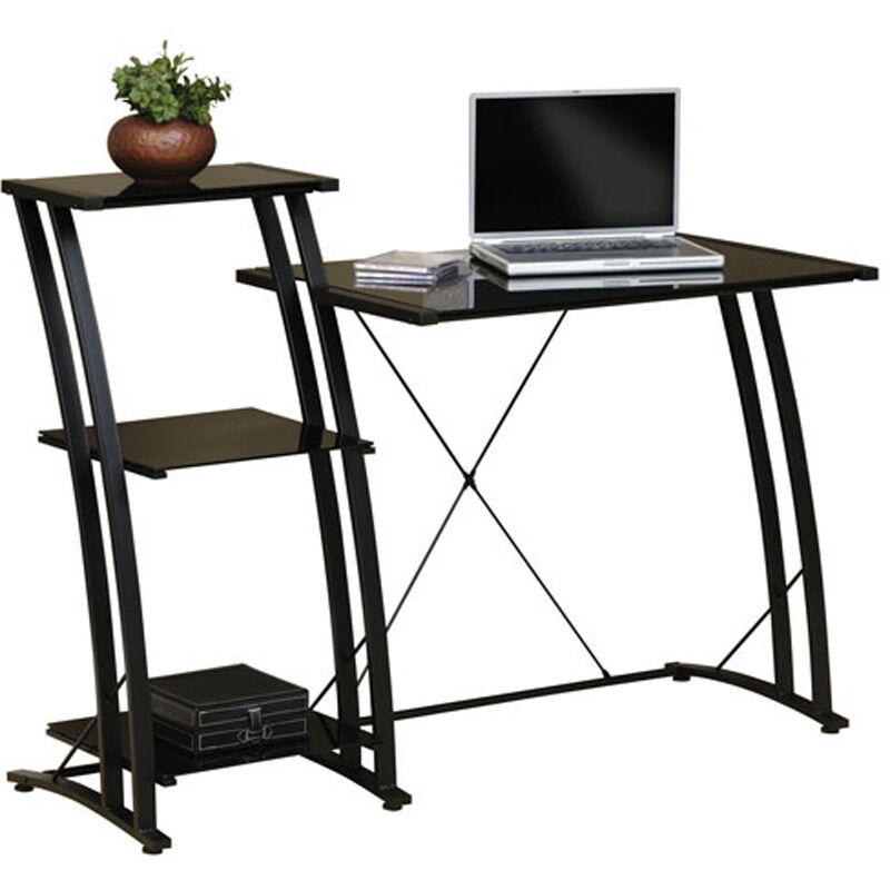 Costway 47.5'' Computer Desk Writing Desk Workstation w/ 4-Tier Shelves