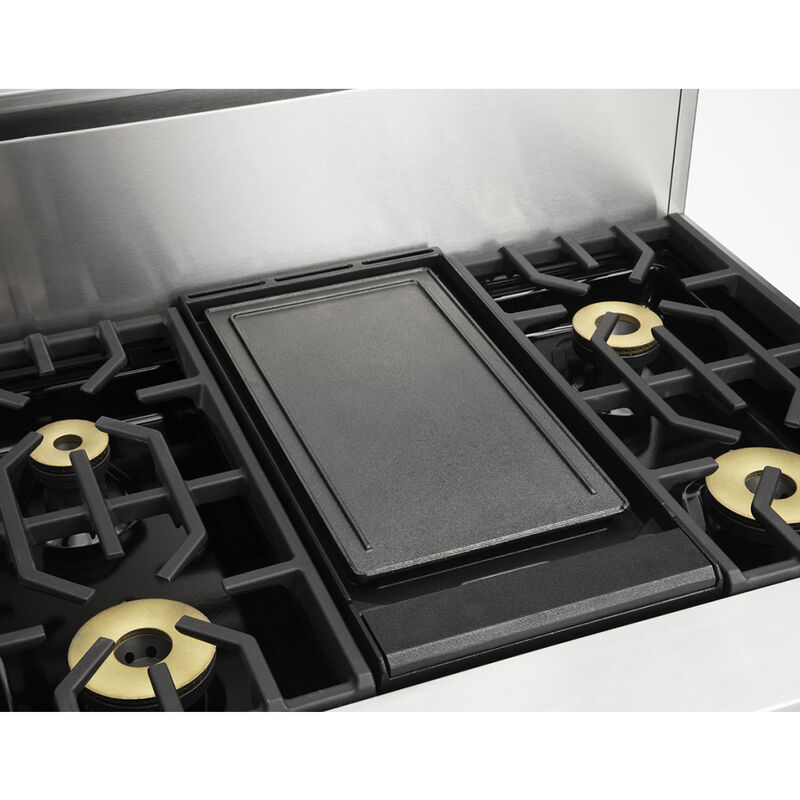 Viking Stainless Steel 6 Burner Griddle Double Oven Range — Habitat Roaring  Fork