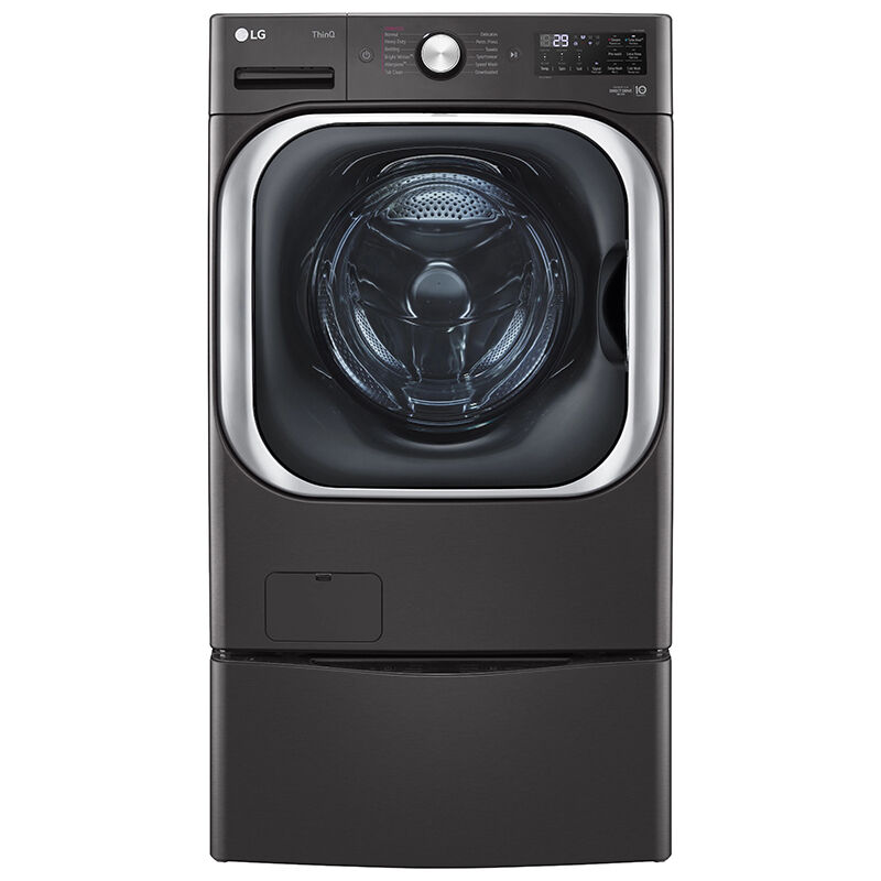 LG WDP5B: Laundry Pedestal - Black Steel