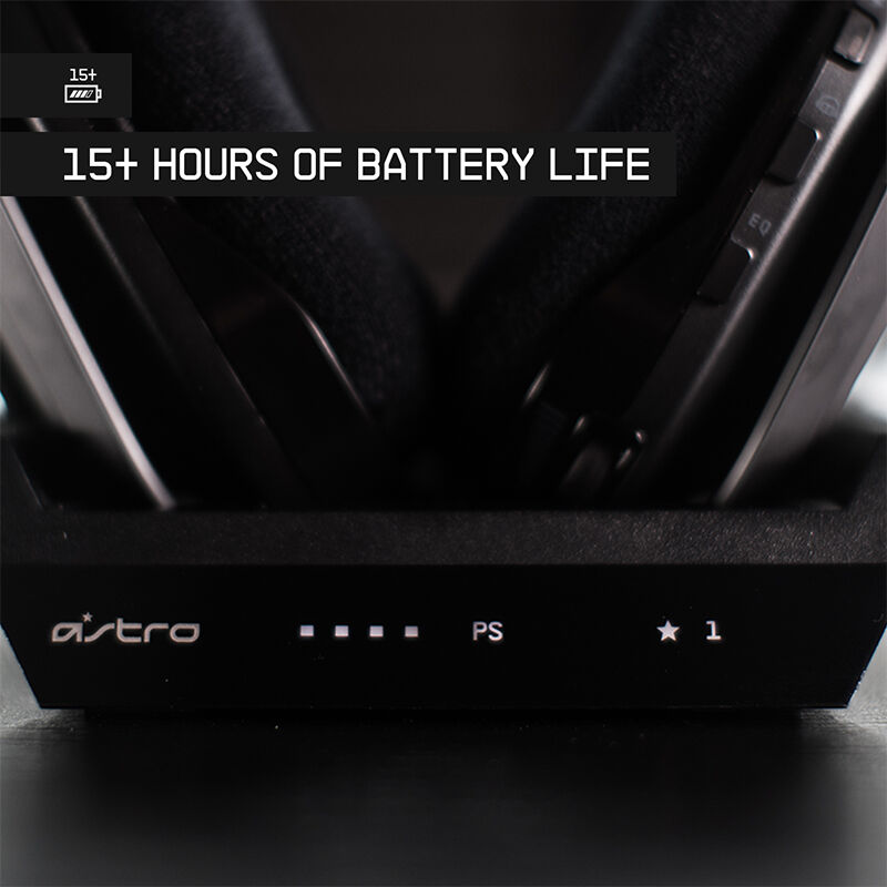 Astro Gaming Wireless Stereo Headset + Base Station for PS5 & (Black/Silver) | Richard & Son