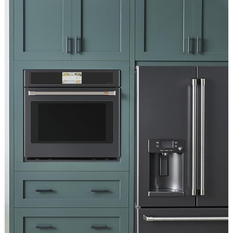 Cafe Professional Series 30 5.0 Cu. Ft. Smart Electric Wall Oven with True  European Convection & Self Clean - Matte Black