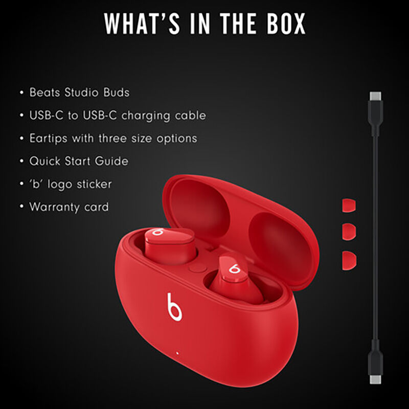 Beats by Dr. Dre - Beats Studio Buds Totally Wireless Noise Cancelling  Earphones - Beats Red