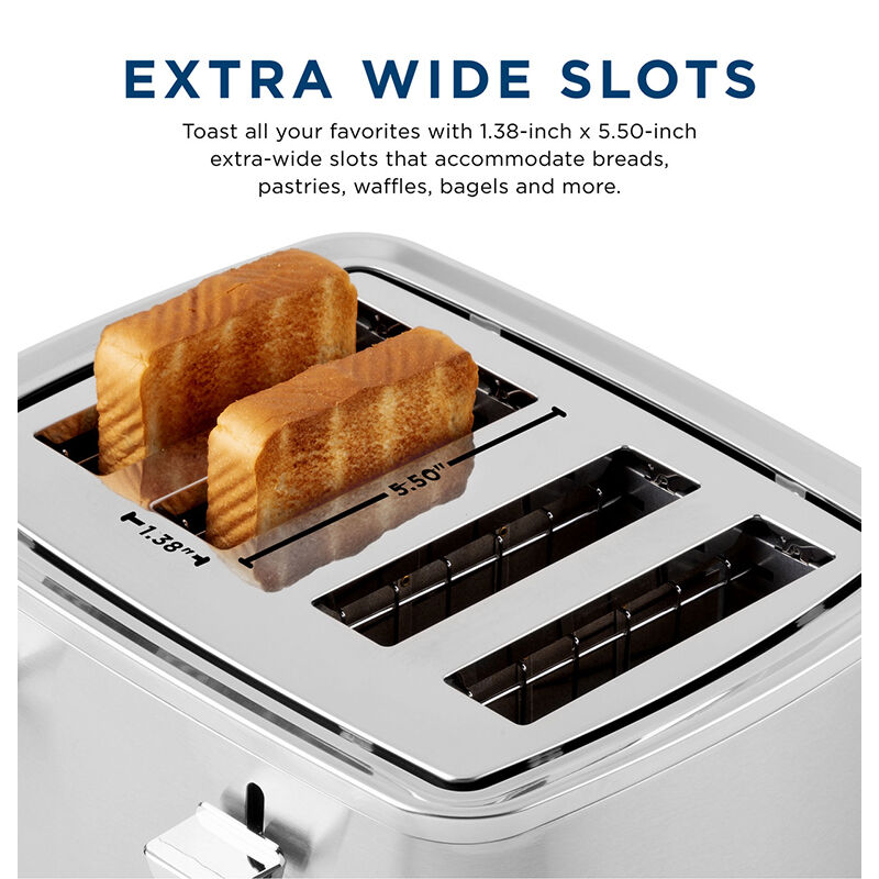  GE Stainless Steel Toaster, 2 Slice