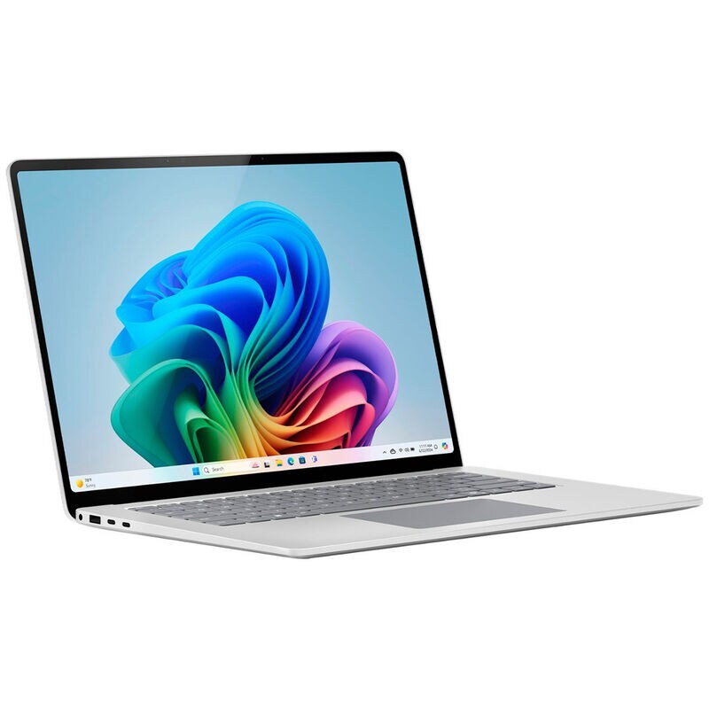 Microsoft - Surface Laptop - Copilot+ PC - 15" Touch-Screen - Snapdragon X Elite - 16GB Memory - 1TB SSD (7th Edition) - Platinum, , hires