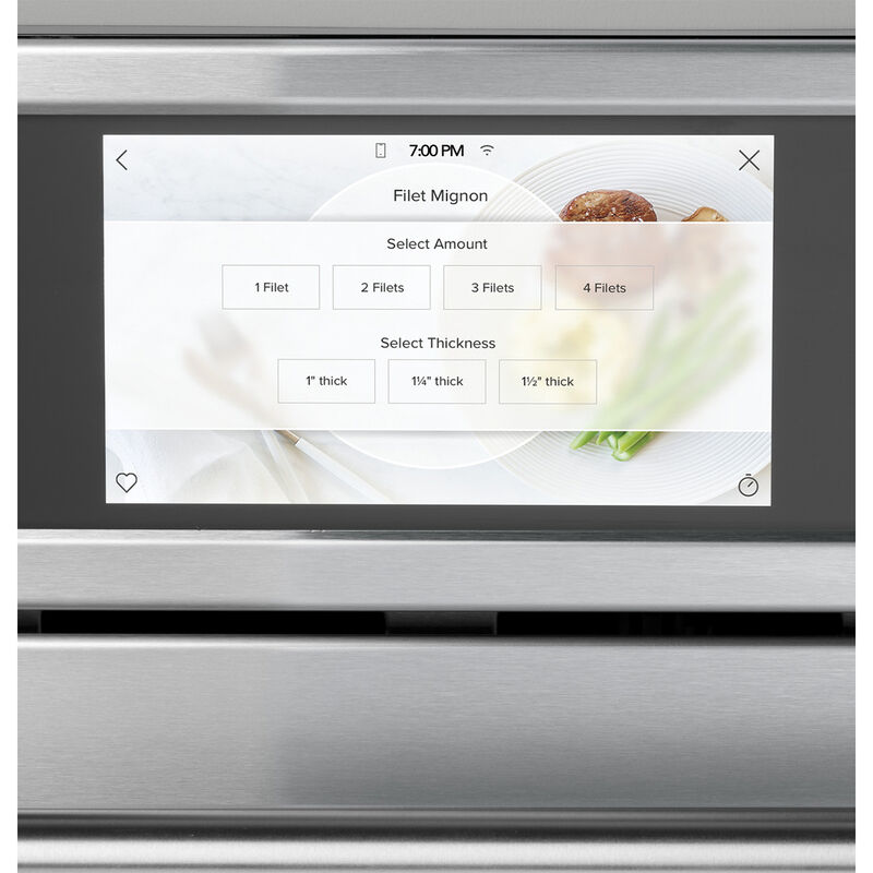 Cafe 30 in. 1.7 cu. ft. Electric Smart Wall Oven with True European ...