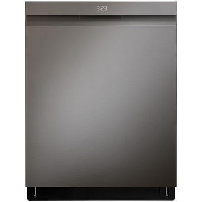 LG 24 in. Smart Built-In Dishwasher with Top Control, 42 dBA Sound Level, 15 Place Settings, 10 Wash Cycles & Sanitize Cycle - PrintProof Black Stainless Steel | LDPH7972D
