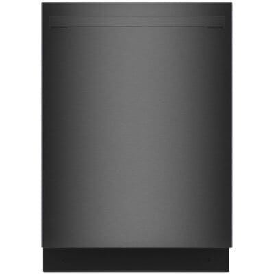 Bosch 100 Series Premium 24 in. Smart Built-In Dishwasher with Top Control, 46 dBA Sound Level, 15 Place Settings, 8 Wash Cycles & Sanitize Cycle - Black Stainless Steel | SHX5AEM4N