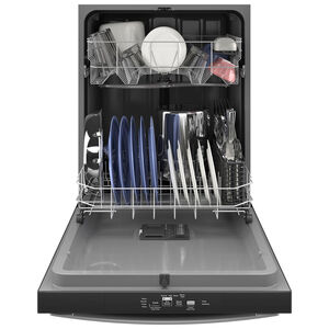 GE 24 in. Top Control Dishwasher with 55 dBA Sound Level, Sanitize Cycle & Dry Boost - Stainless Steel, Stainless Steel, hires