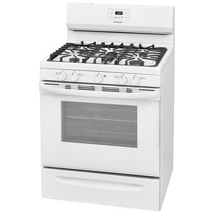 Frigidaire 30 in. 5.0 cu. ft. Oven Freestanding Gas Range with 5 Sealed Burners - White, White, hires