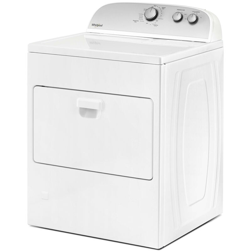 WGD4850HW Whirlpool 7.0 cu. ft. Top Load Gas Dryer with AutoDry™ Drying  System WHITE - Oliver Dyer's Appliance