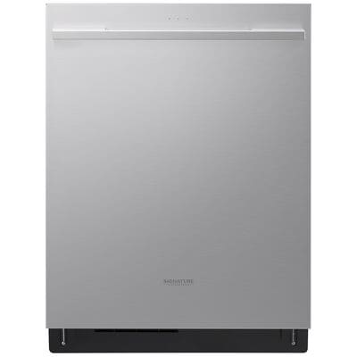 Signature Kitchen Suite 24 in. Top Control Smart Dishwasher with 40 dBA Sound Level, 3rd Rack & Powersteam Technology - Satin Stainless Steel | SKSDW2411T