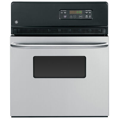 GE 24" 2.7 Cu. Ft. Electric Wall Oven with Manual Clean - Stainless Steel | JRS06SKSS