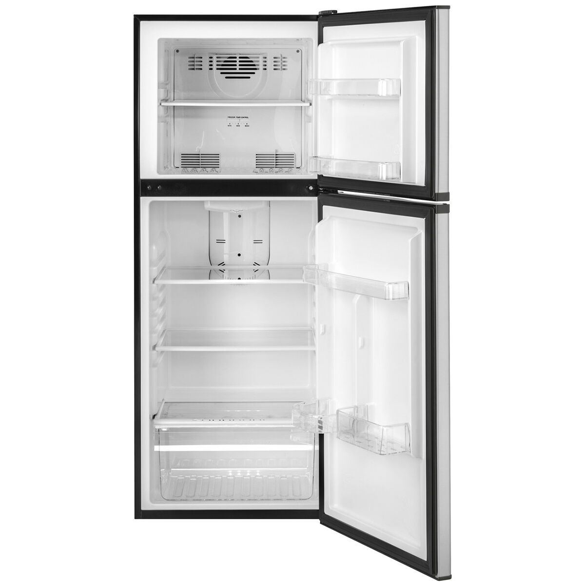 Haier 24 in. 9.8 cu. ft. Counter Depth Top Freezer Refrigerator - Stainless  Steel