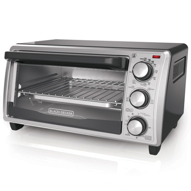 Black Decker 4 Slice Toaster Oven Stainless Steel P.C