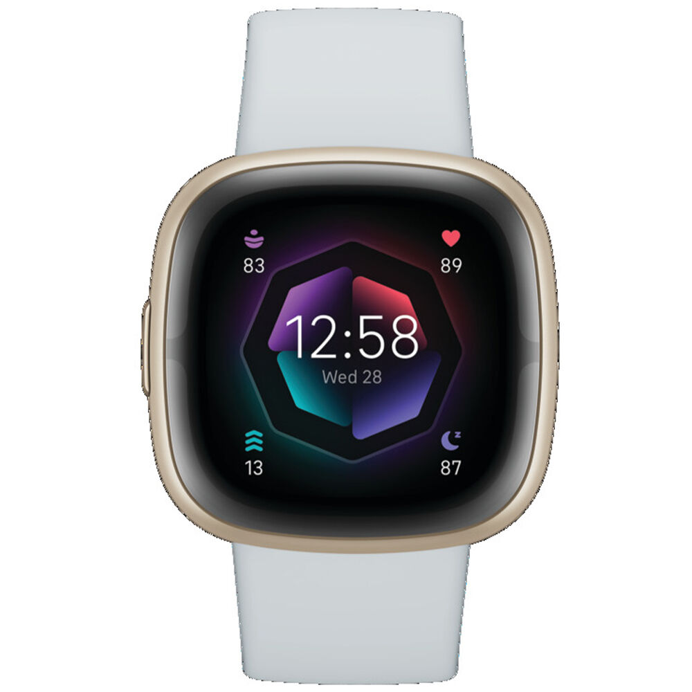 Fitbit Sense 2 Advanced Health & Fitness Smartwatch - Blue Mist / Soft Gold  Aluminum