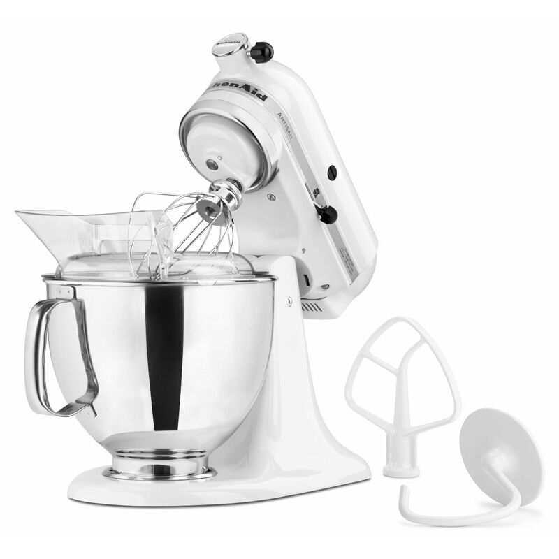 KitchenAid Artisan 10-Speed 5-Quart Tilt-Head Electric Stand Mixer - White