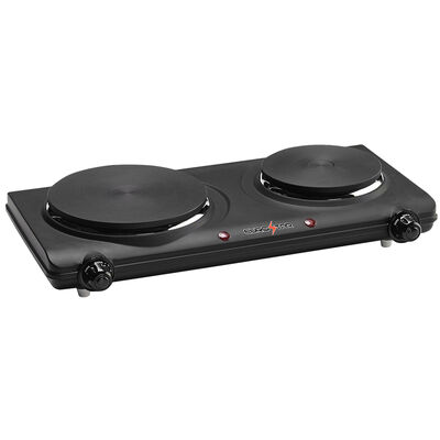 Courant 9.45-in 2 Elements Stainless Steel Electric Hot Plate in the Hot  Plates department at