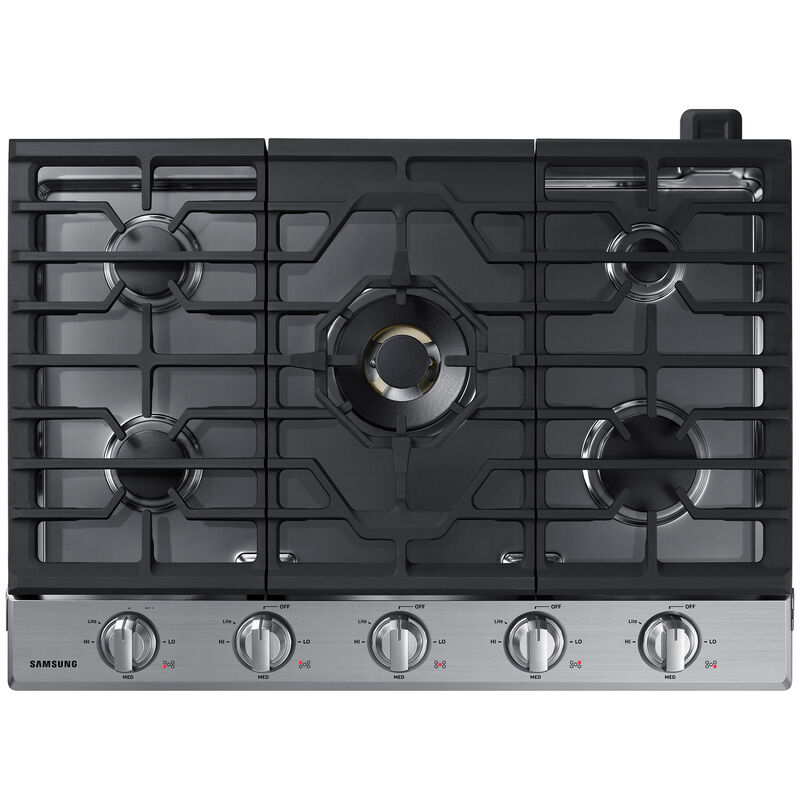 Samsung 30 in. 5-Burner Smart Natural Gas Cooktop with Bluetooth