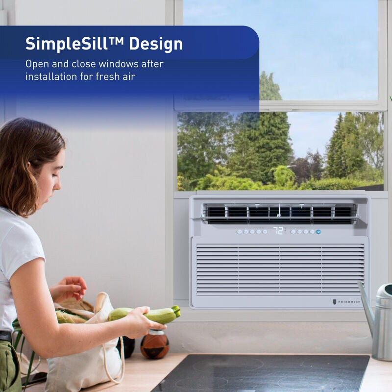 Friedrich Chill Premier Series 18,000 BTU Smart Energy Star Window/Wall Air Conditioner with Inverter, 3 Fan Speeds, Sleep Mode & Remote Control - White, , hires