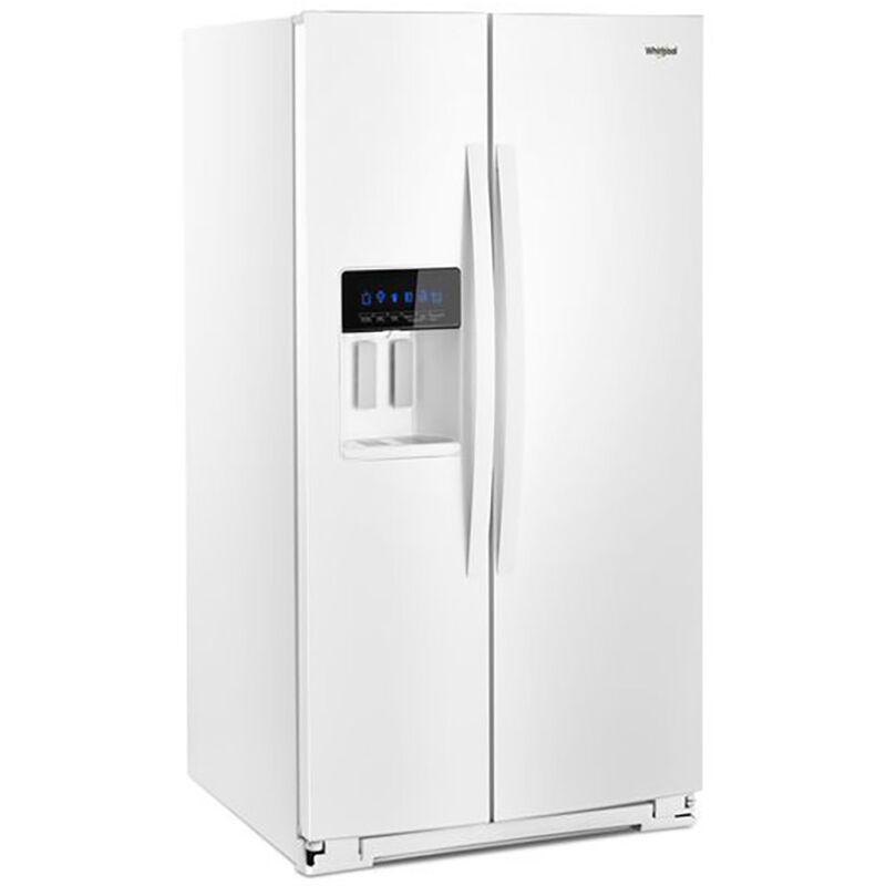 Whirlpool 36 in. 28.5 cu. ft. Side-by-Side Refrigerator with External Ice &  Water Dispenser- White