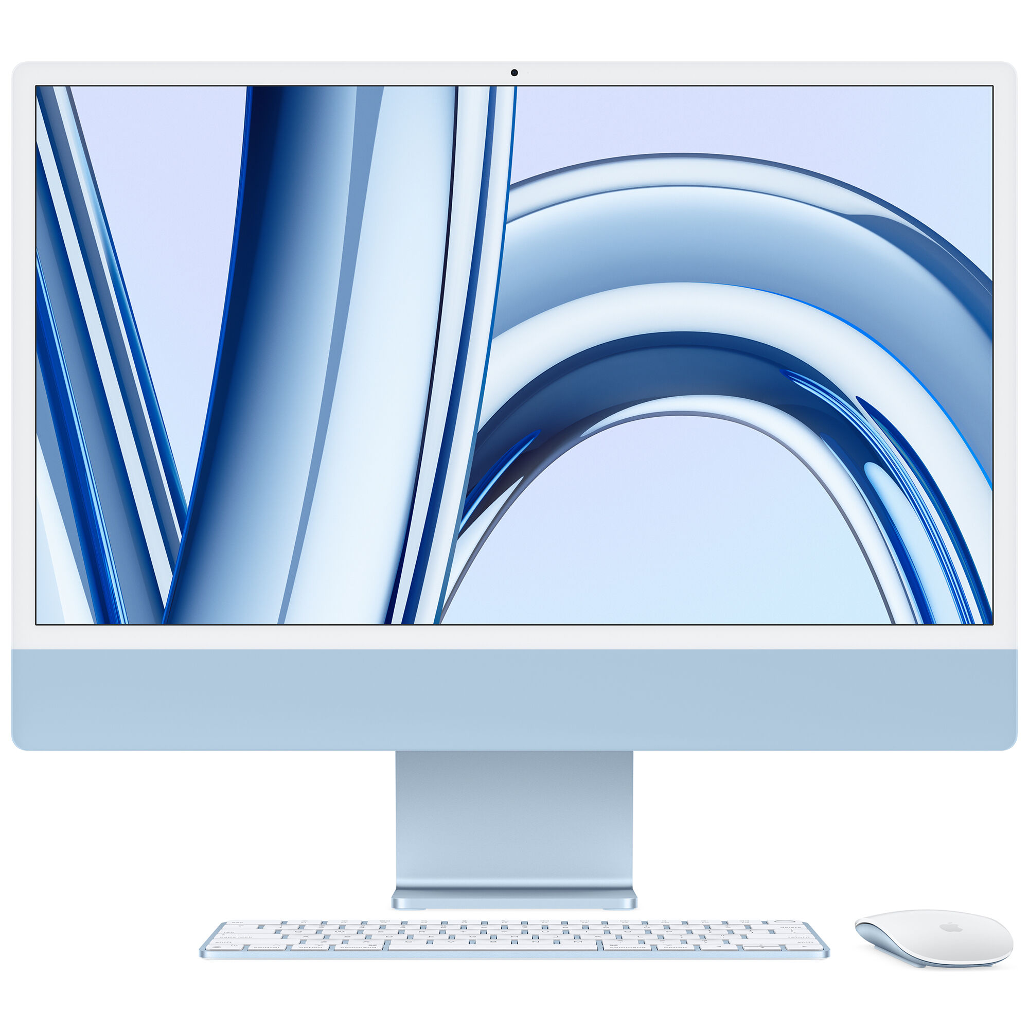 Apple iMac 24inch (Late 2023) with Apple M3, 4.5K Retina Display, 8GB RAM,  256GB SSD, 8-core CPU, 8-core GPU, Blue