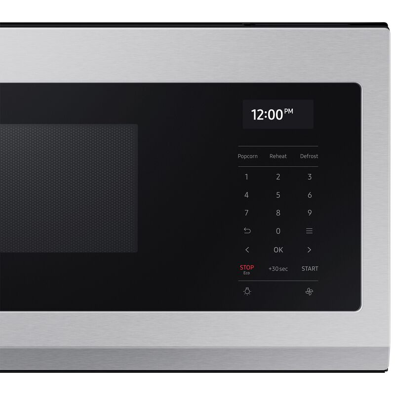 Samsung 30 in. 1.1 cu. ft. Low Profile Smart Over-the-Range Microwave with 550 CFM & Sensor Cooking - Stainless Steel, Stainless Steel, hires